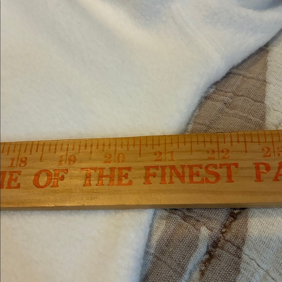 Stateside Polar Fleece Off the Shoulder Sweatshirt white super soft xs oversized - Picture 7 of 8